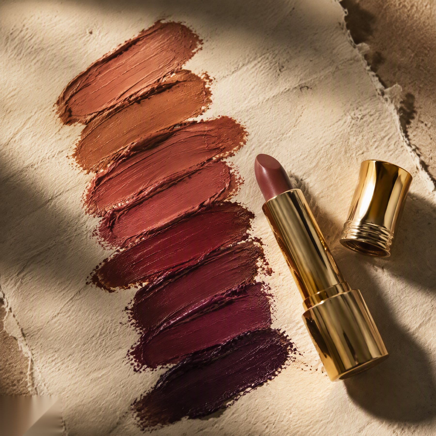 AFRI KINGDOM color — lipsticks in earth and berry