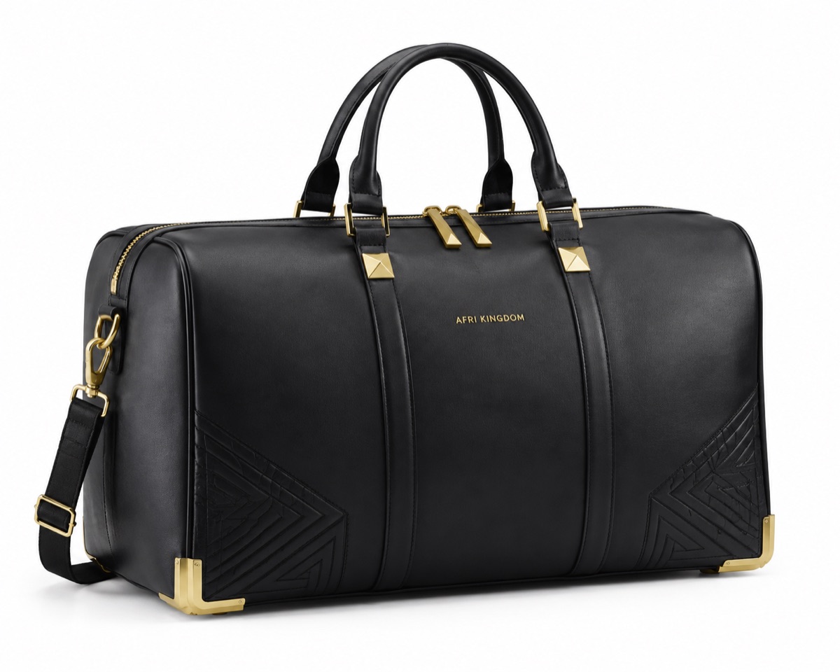 Noir Leather Weekender — view 1