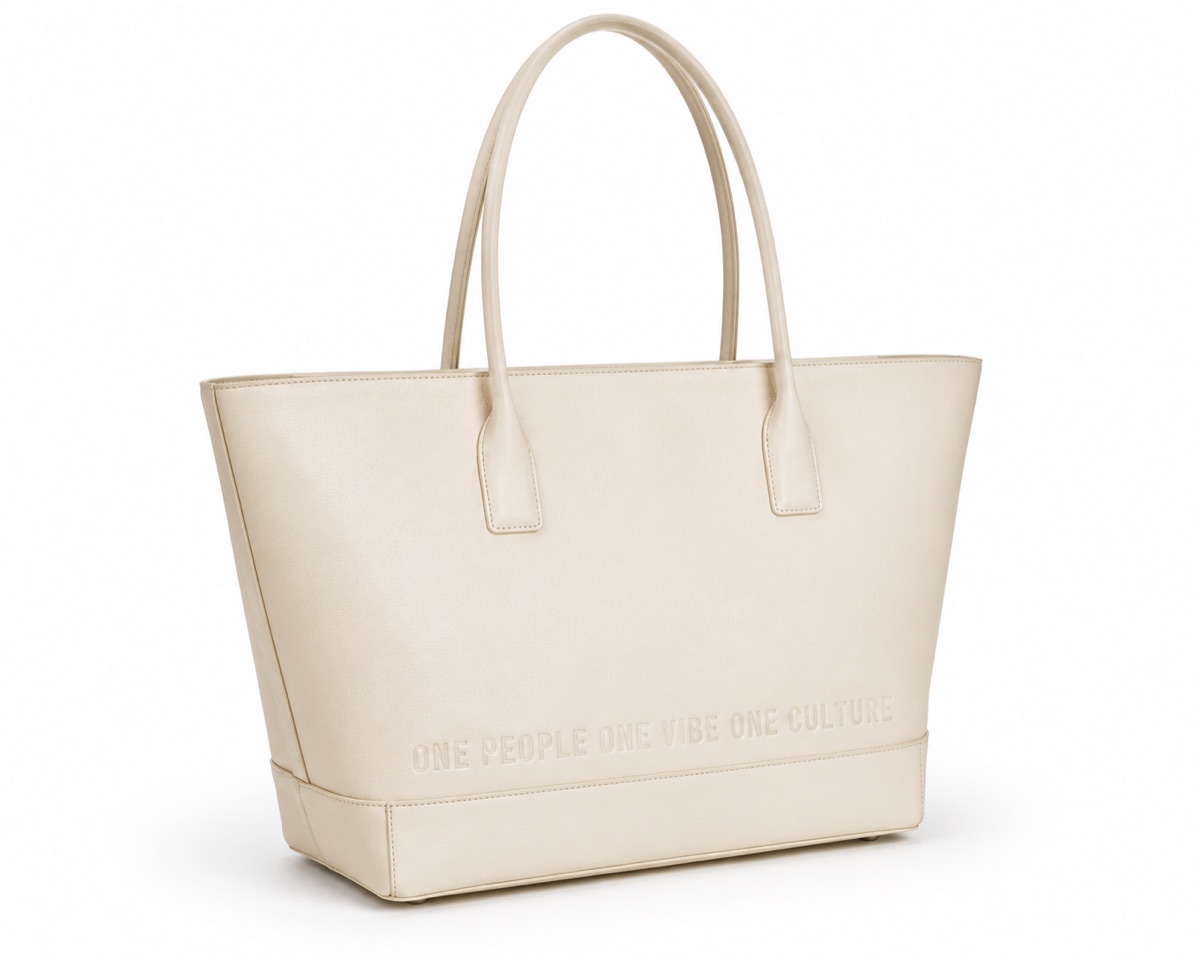 Ivory Motto Tote — view 1