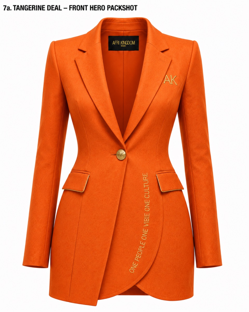 Tangerine Power Coat — view 1