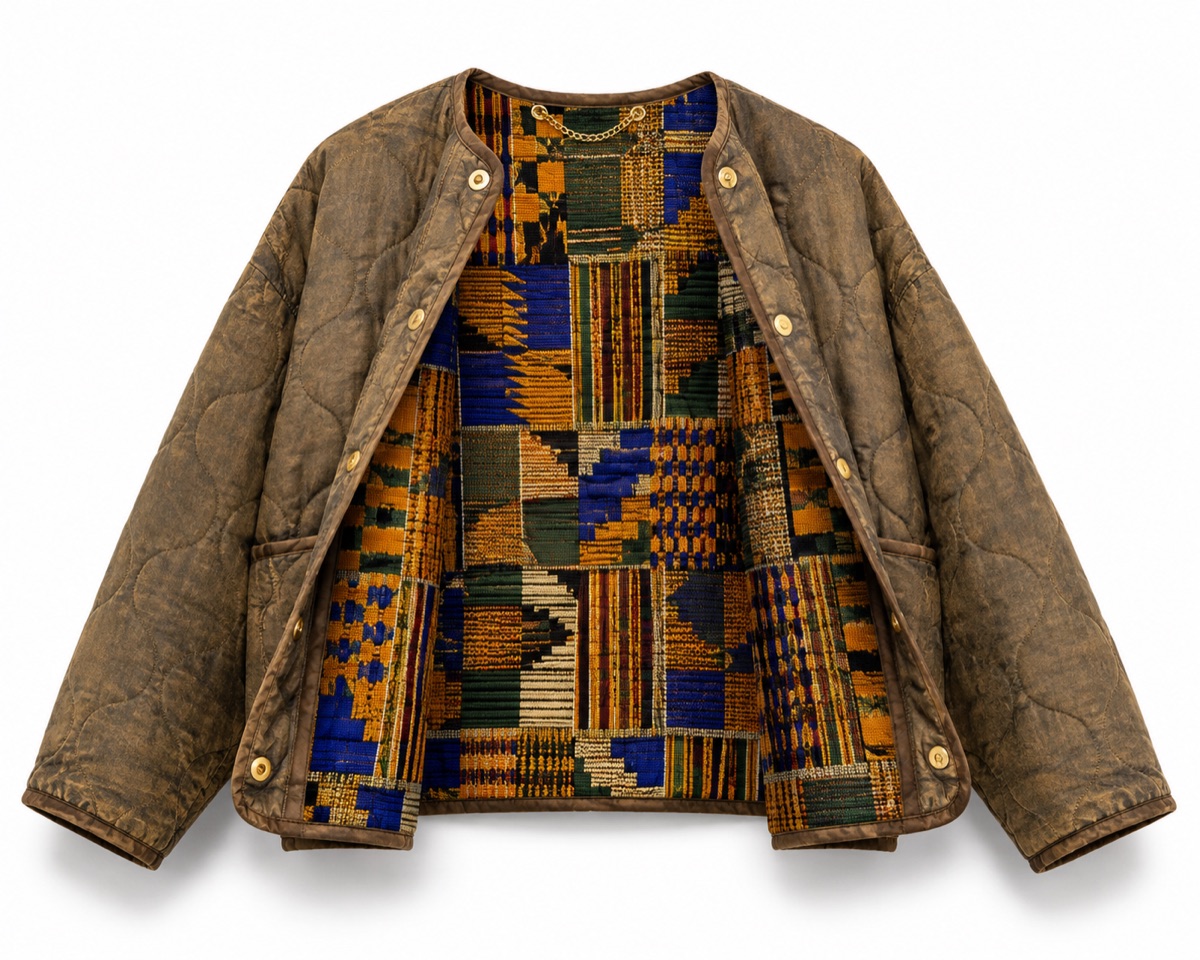 Kente-Inside Liner Jacket — view 1