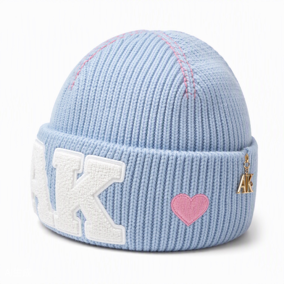 Chenille AK Beanie Baby Blue — view 3