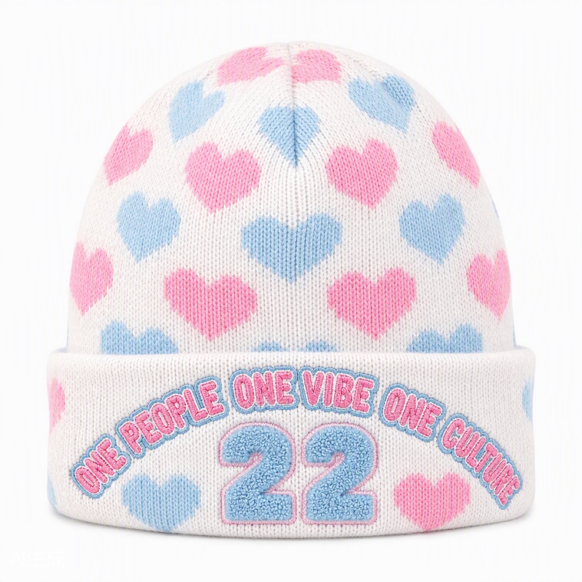 Heart Intarsia Beanie — view 2