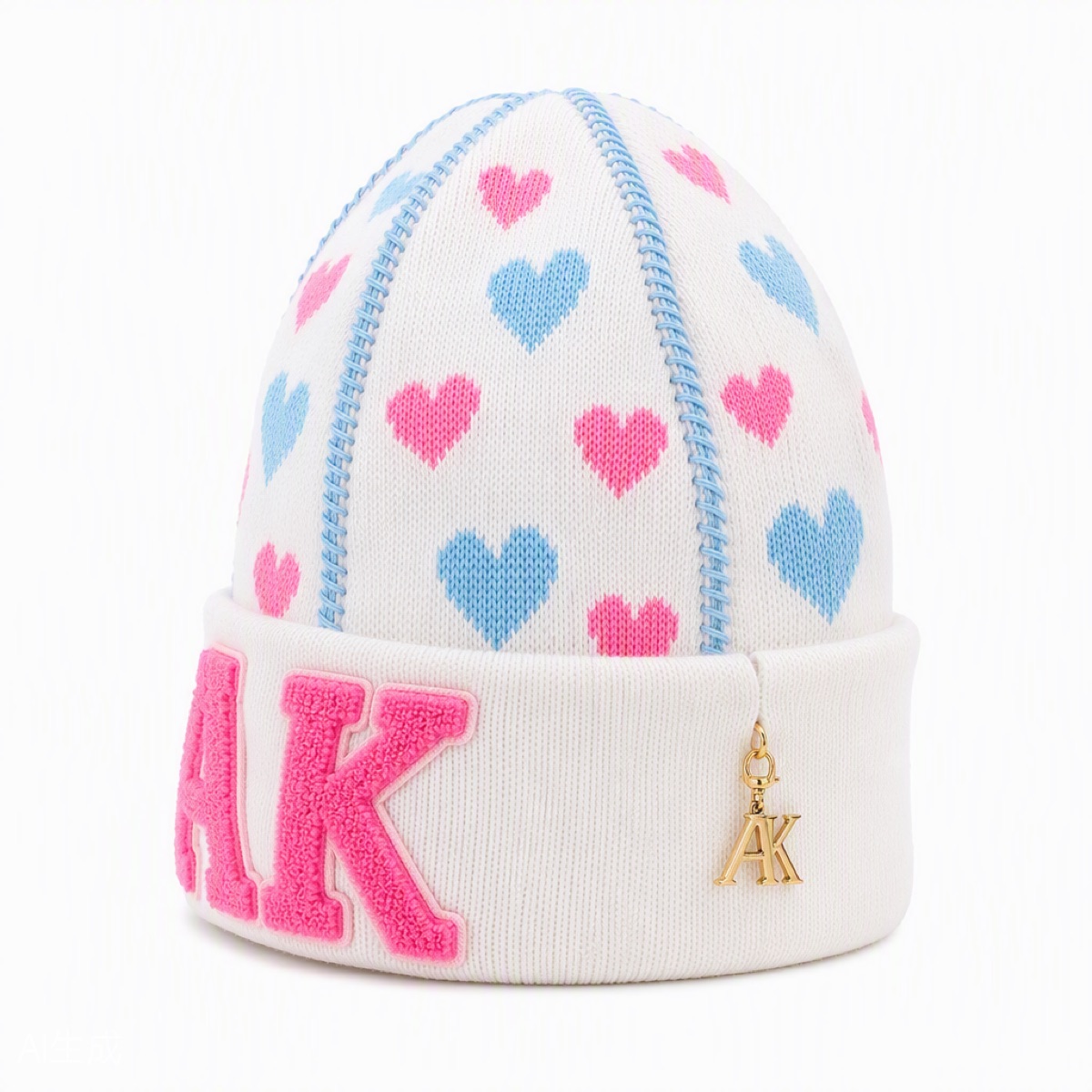 Heart Intarsia Beanie — view 3