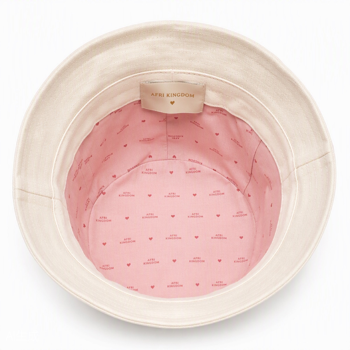 Linen Motto Bucket — view 1