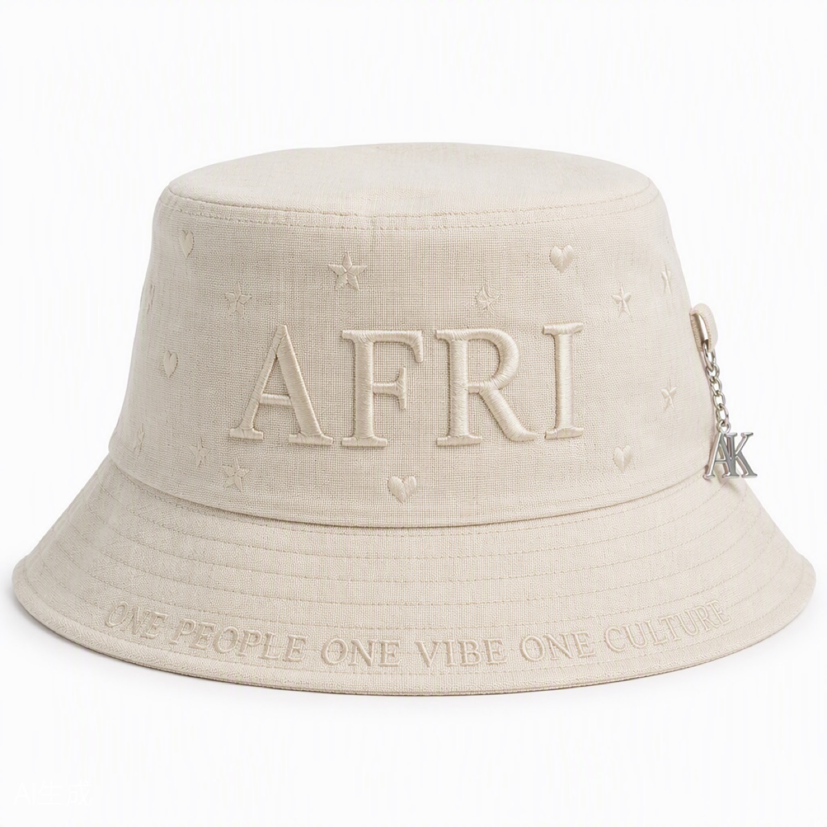 Linen Motto Bucket — view 4