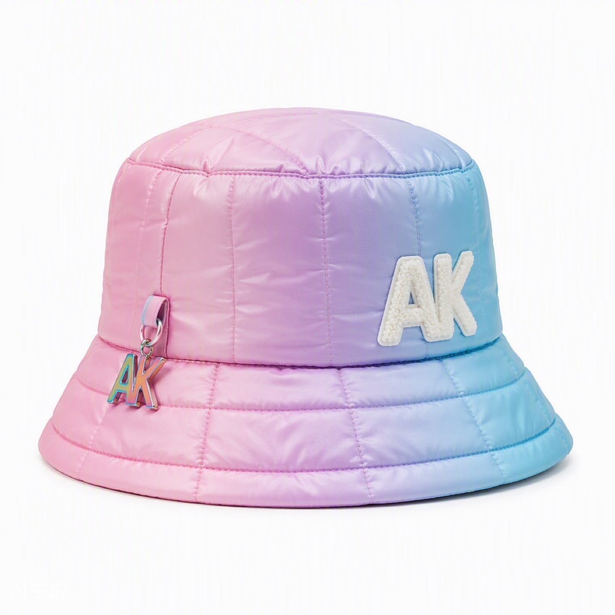 Cotton Candy Quilted Bucket — view 3
