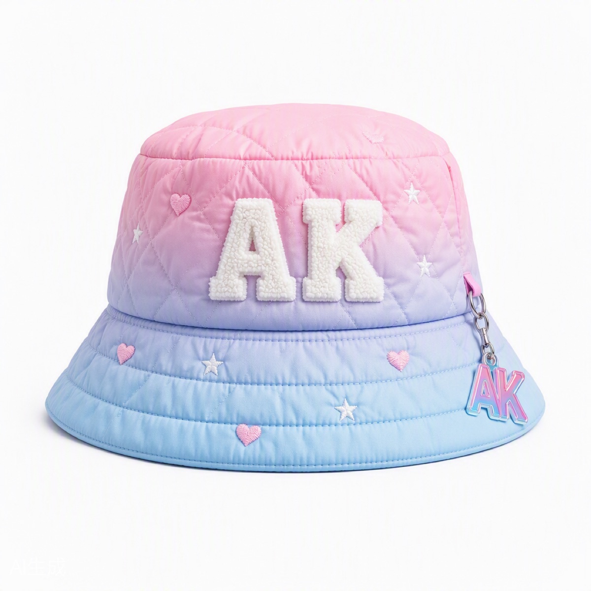 Cotton Candy Quilted Bucket — view 4