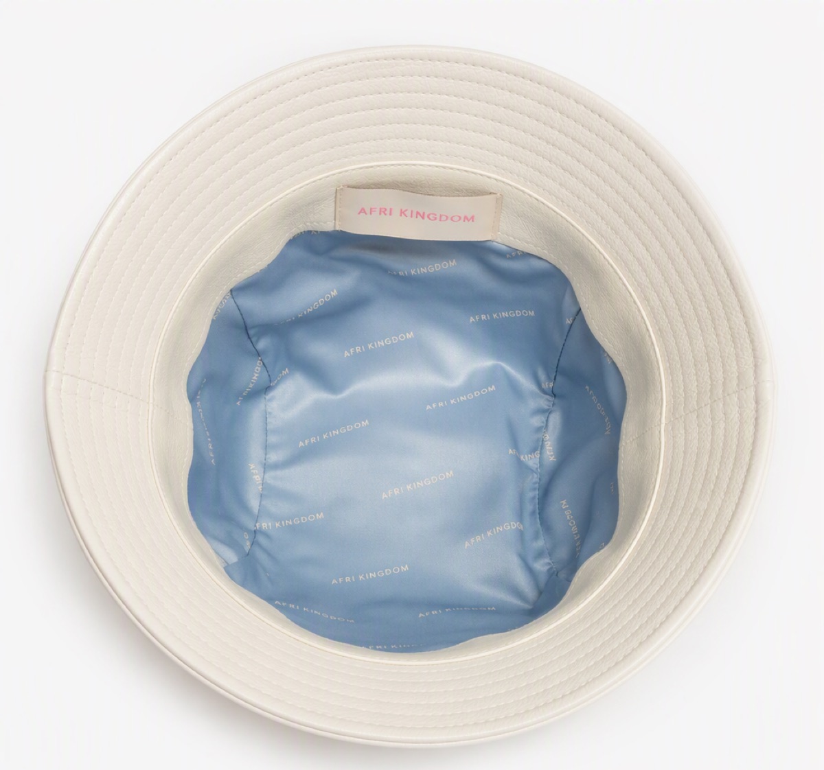 Ivory Lambskin Bucket — view 1