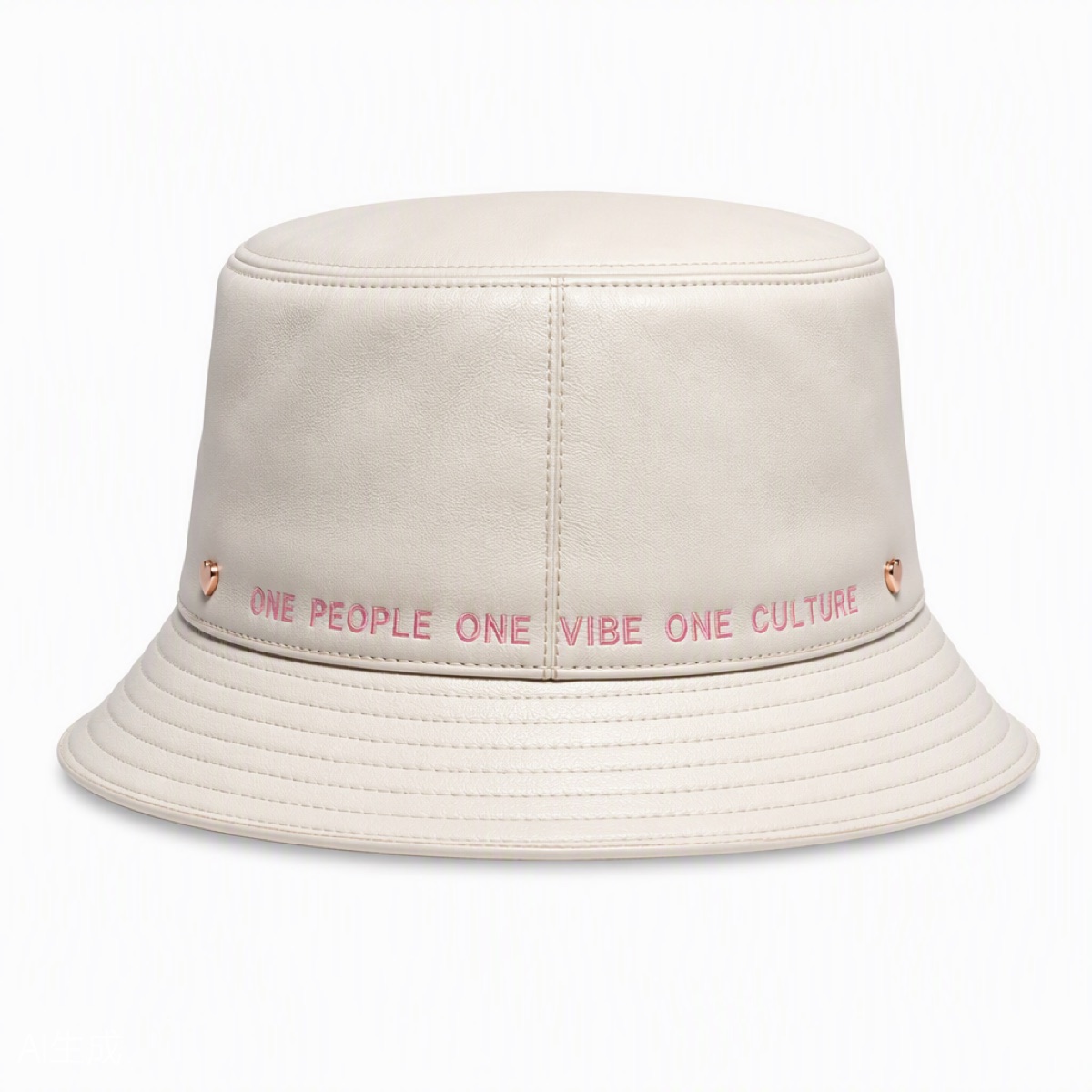 Ivory Lambskin Bucket — view 2