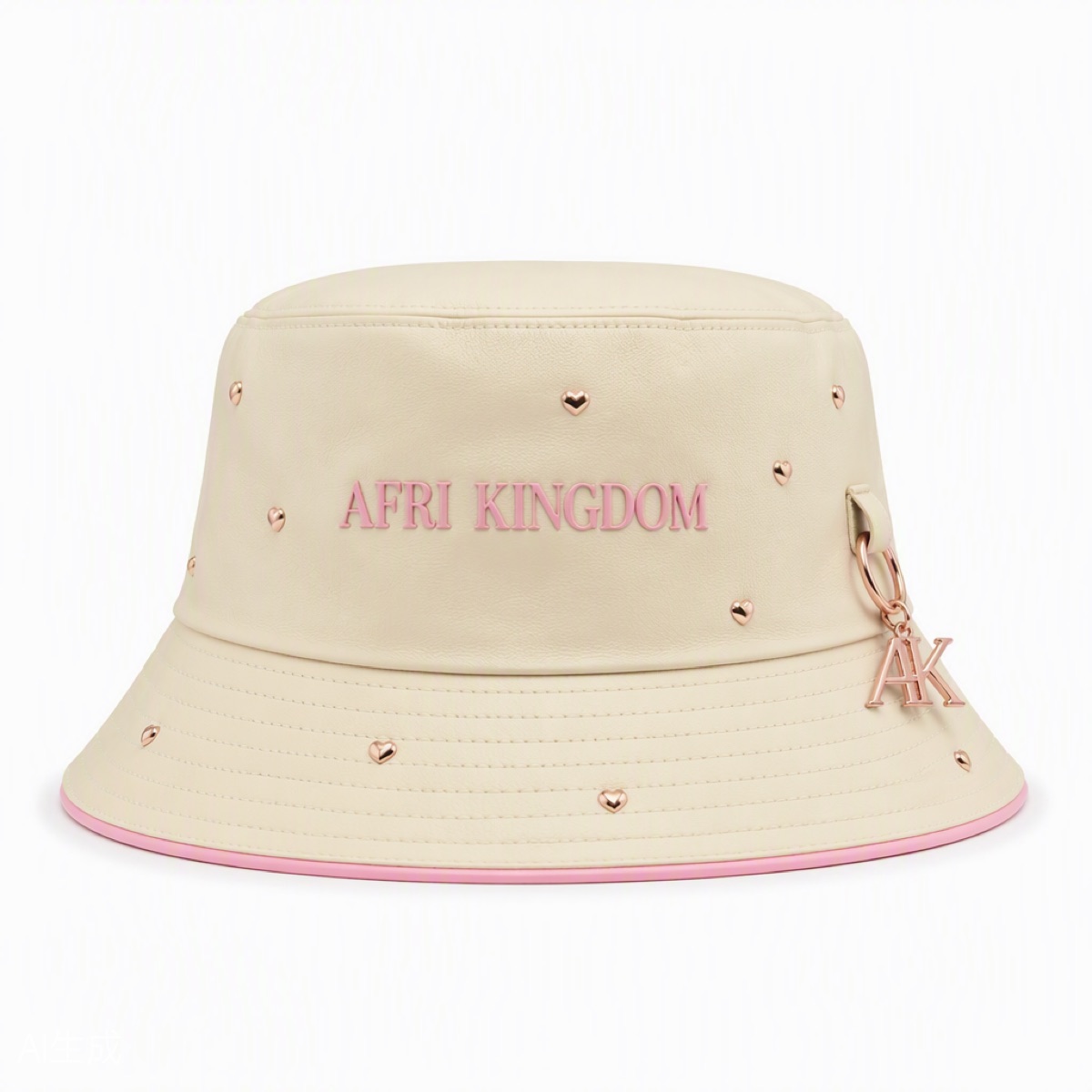 Ivory Lambskin Bucket — view 4
