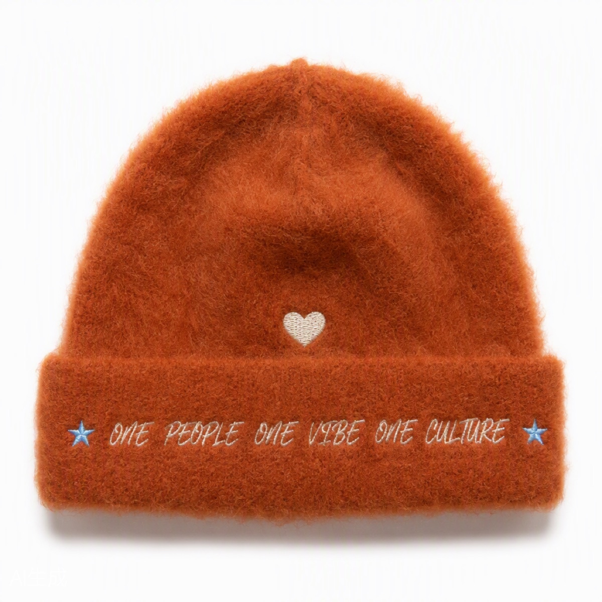 Terracotta Mohair Beanie — view 2
