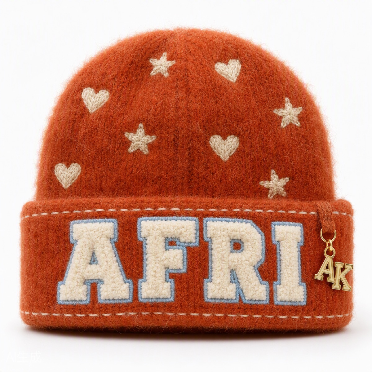 Terracotta Mohair Beanie — view 4
