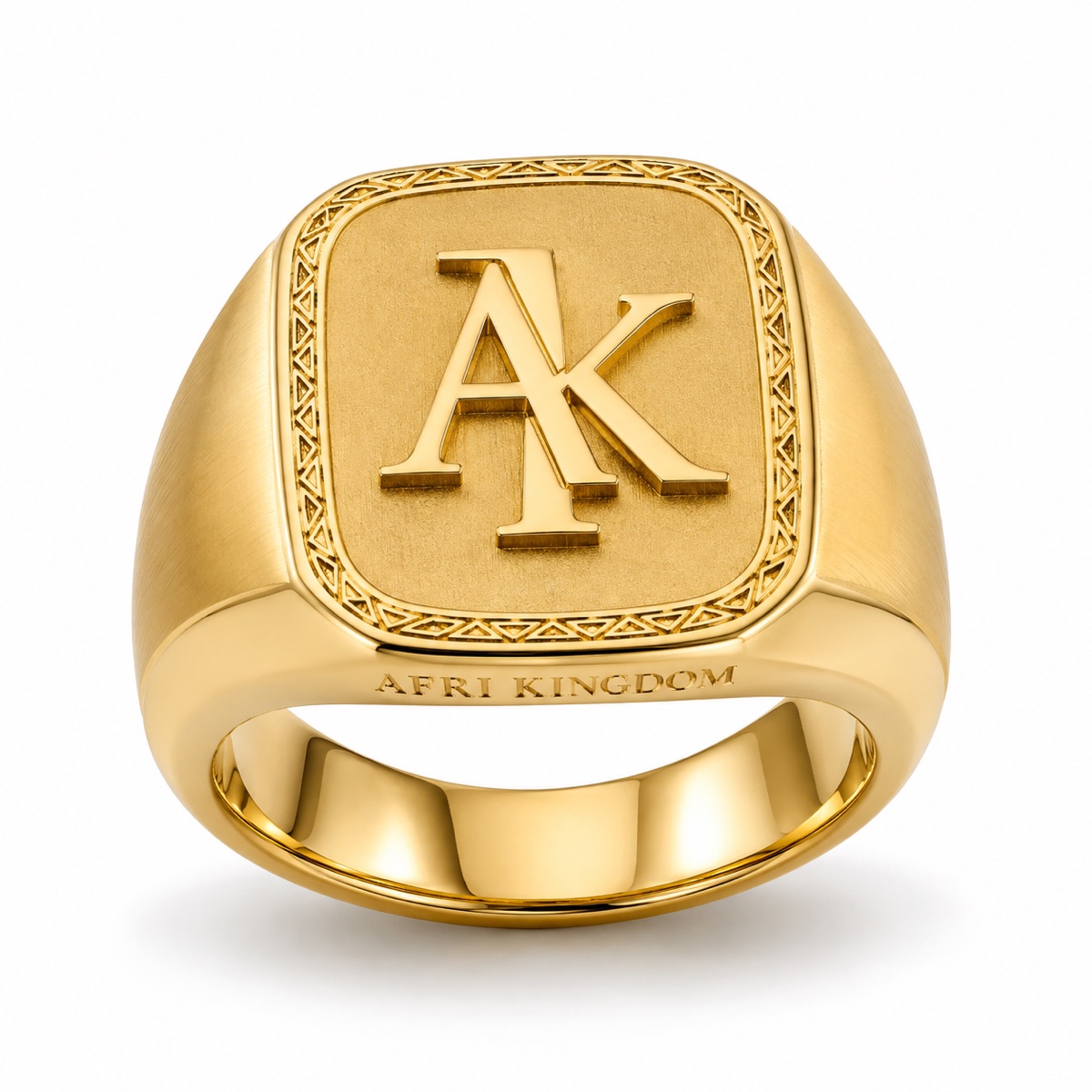 AK Signet Ring — view 1