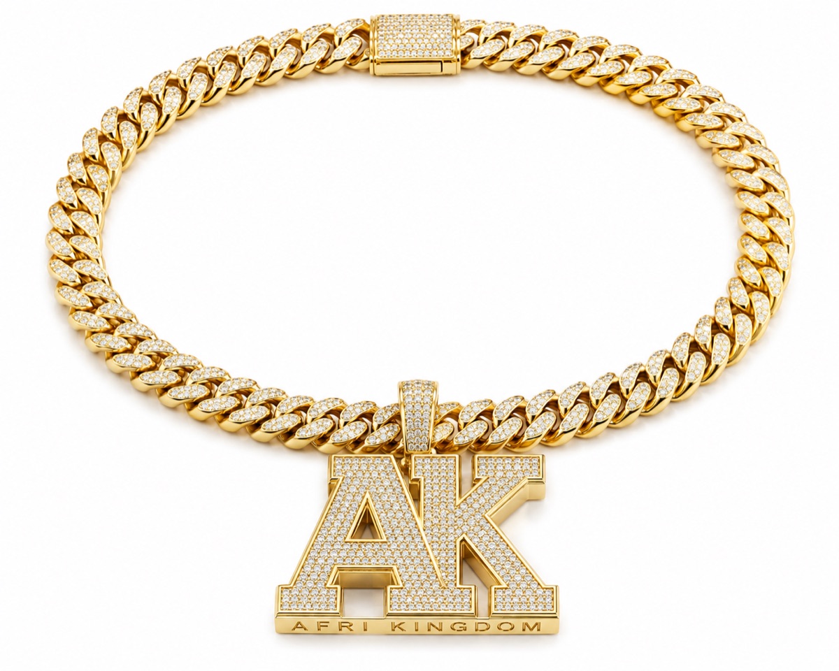 AK Iced Cuban Pendant — view 1