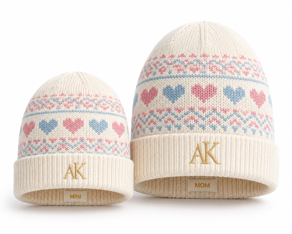 Mini + Mom Beanie Pair — view 1
