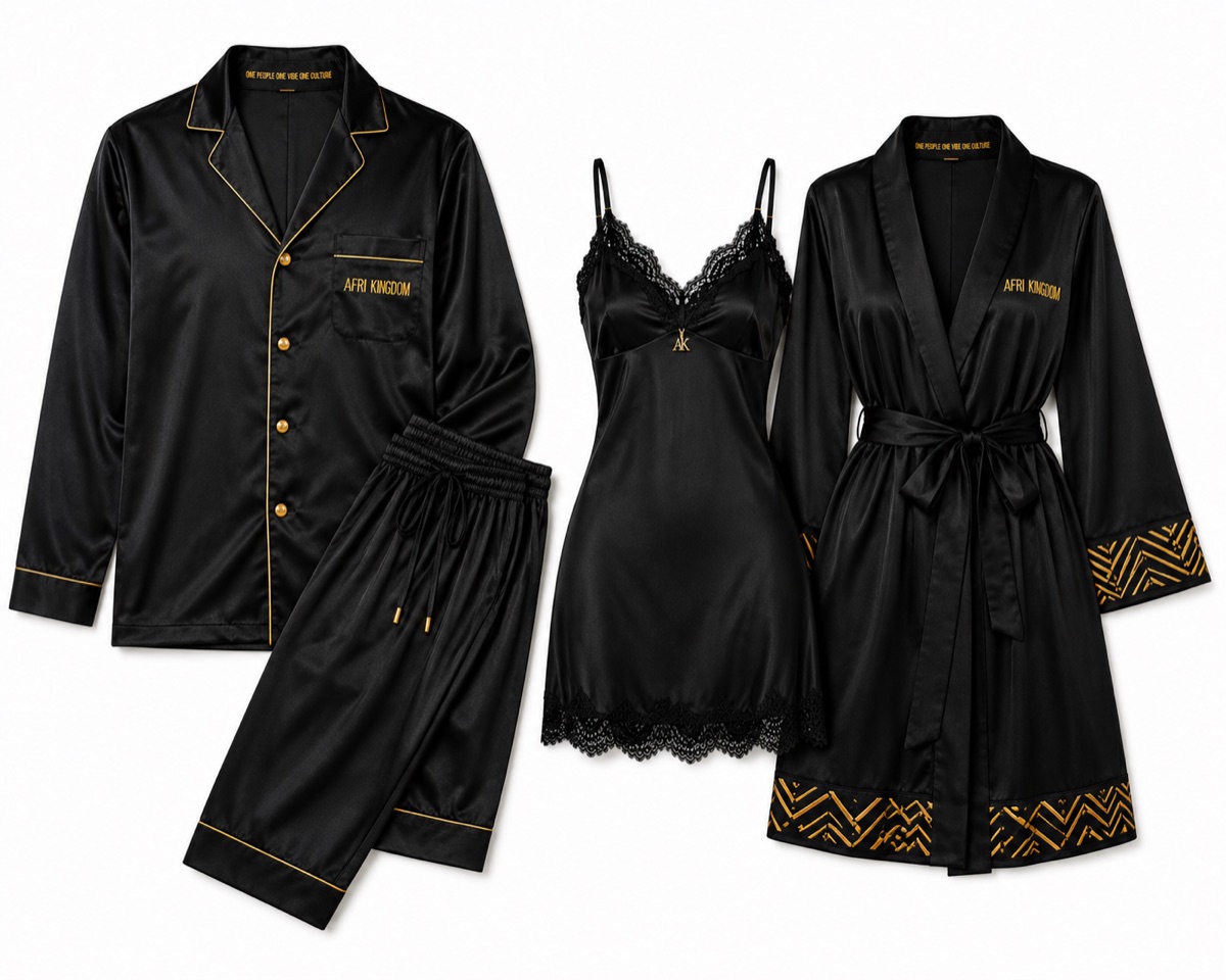 Noir Silk Set — His — view 1