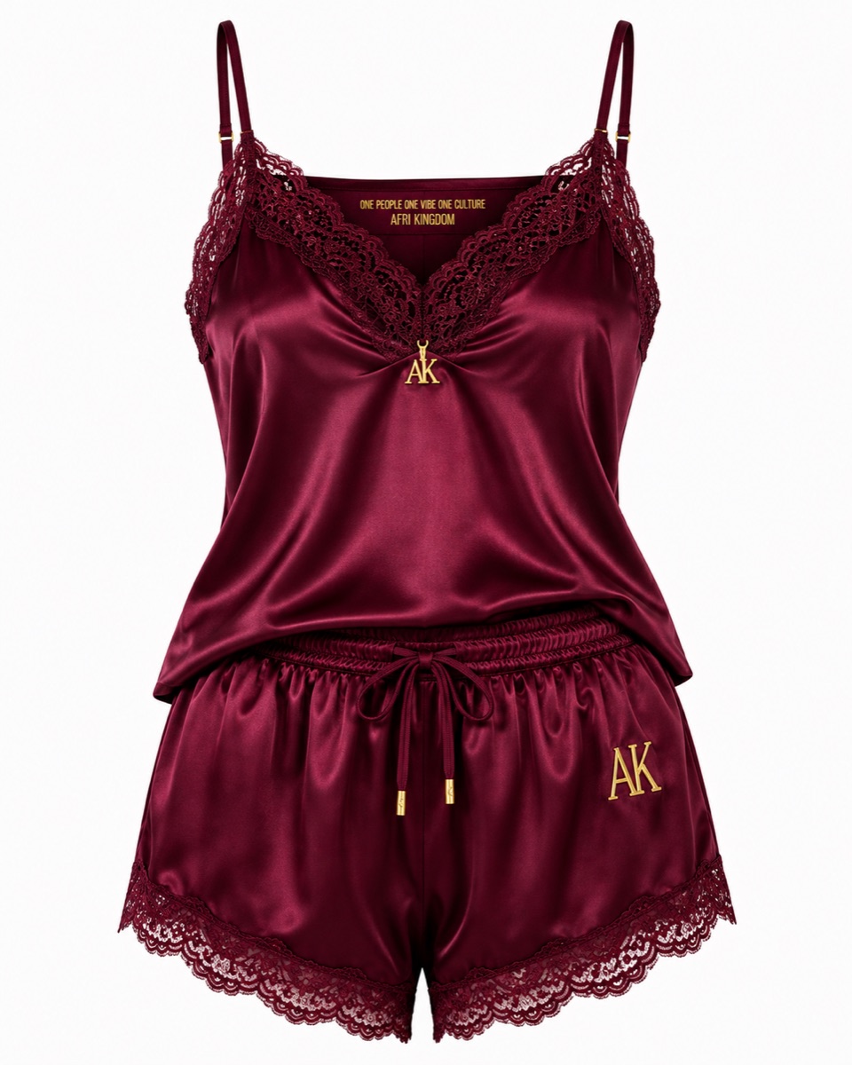 Berry Velvet Cami Set — Hers — view 2