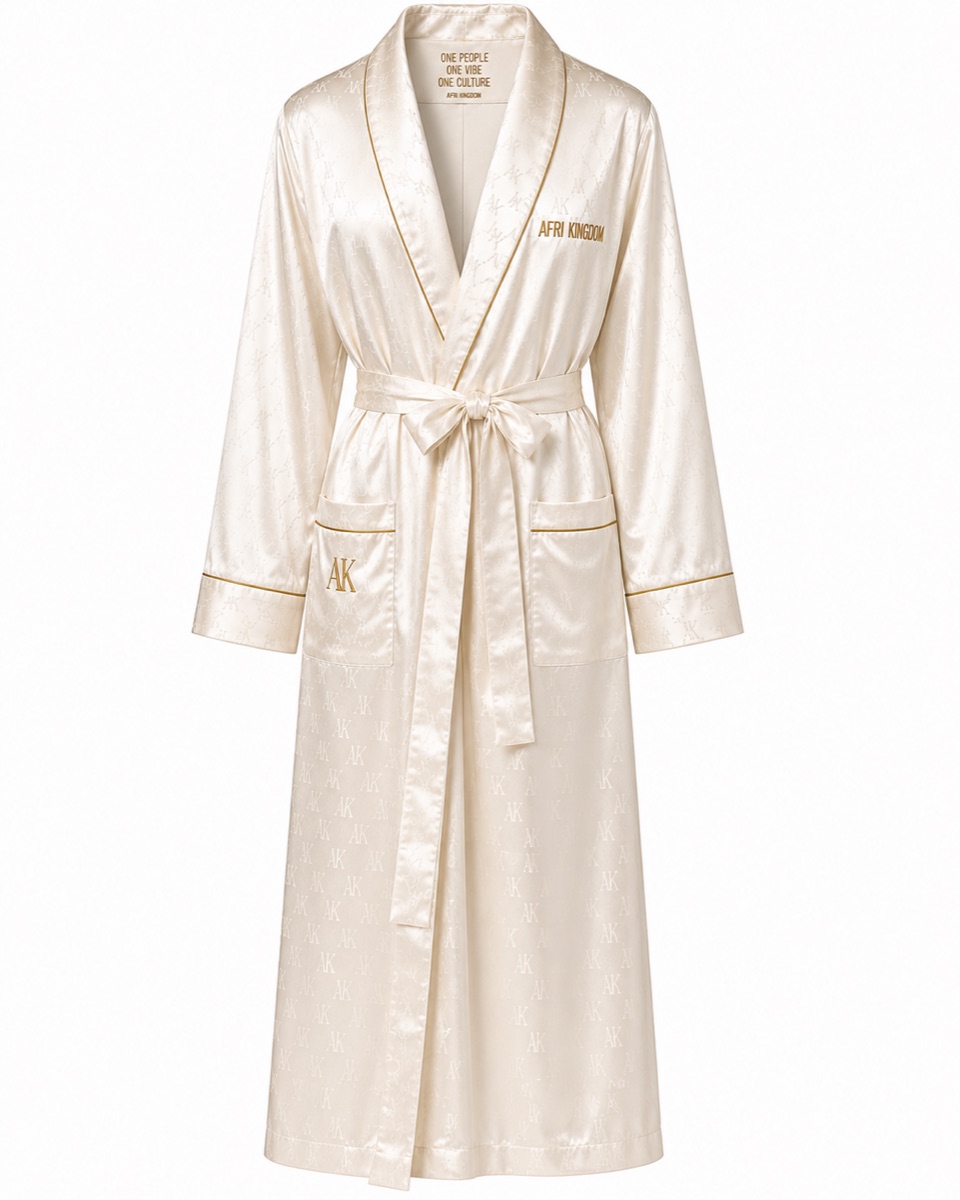 Ivory Satin Wrap Set — Hers — view 1