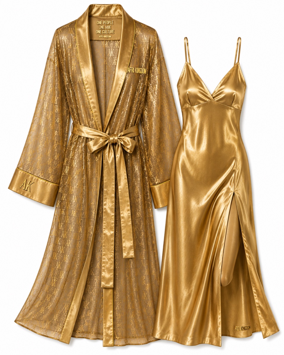 Gold Dust Slip & Kimono — Hers — view 3