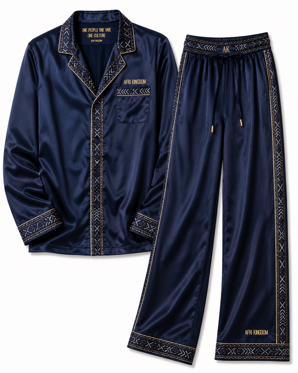 Midnight Mudcloth Set — His — view 1