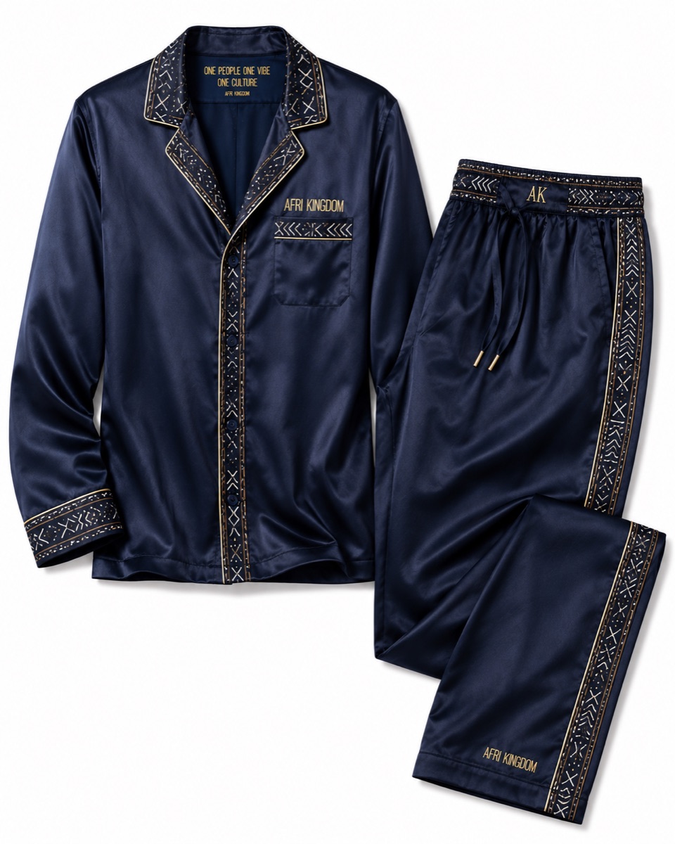 Midnight Mudcloth Set — His — view 3