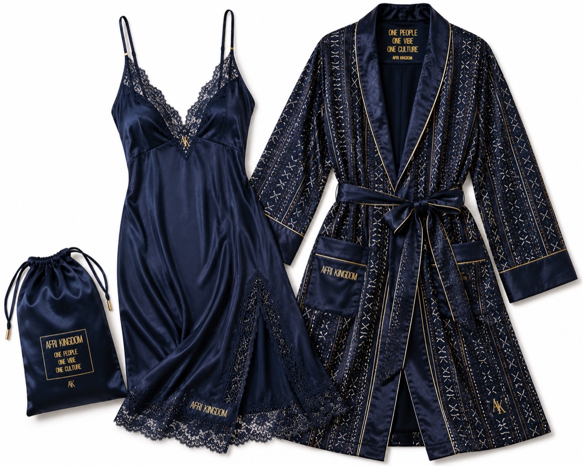 Midnight Mudcloth Chemise — Hers — view 1