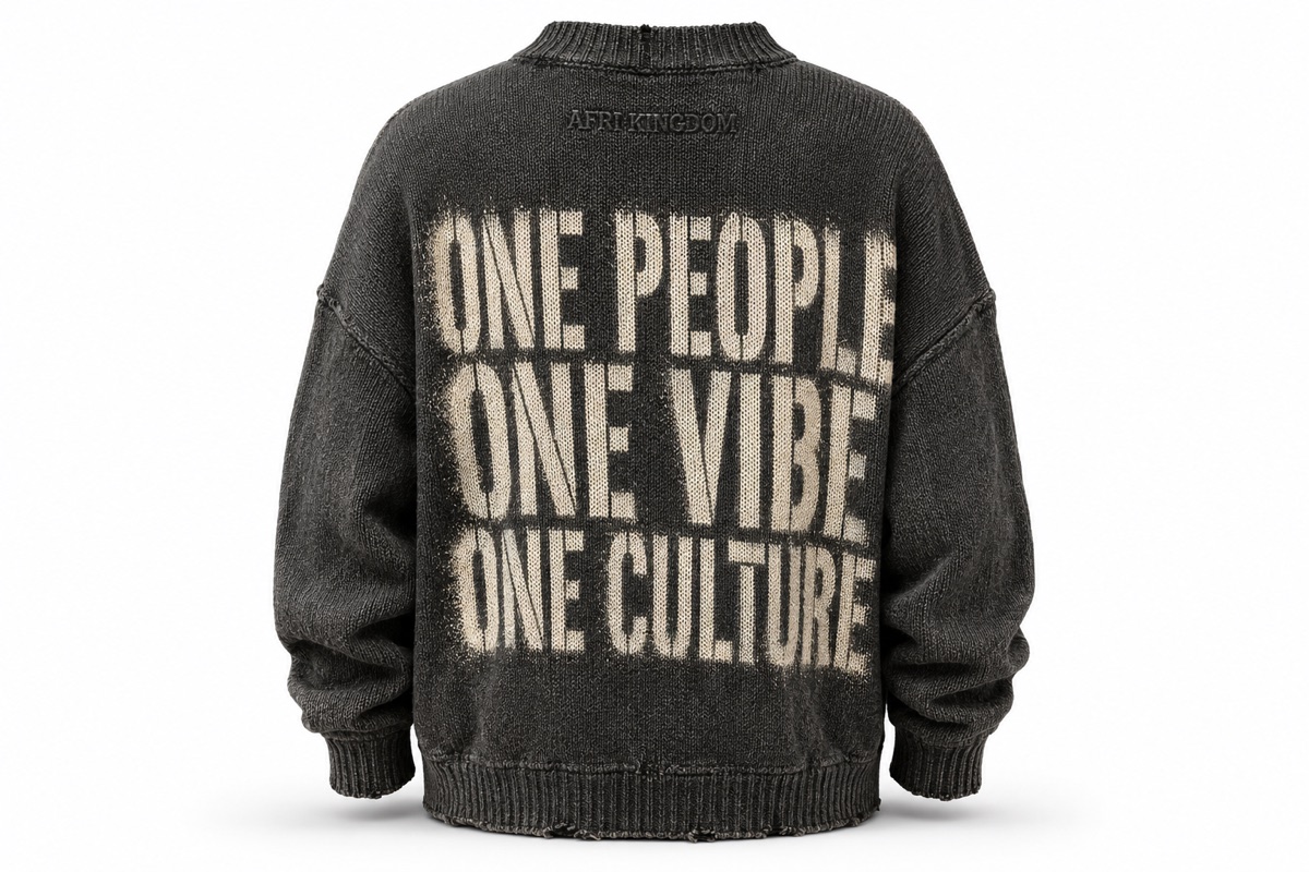 Motto Message Knit — view 1
