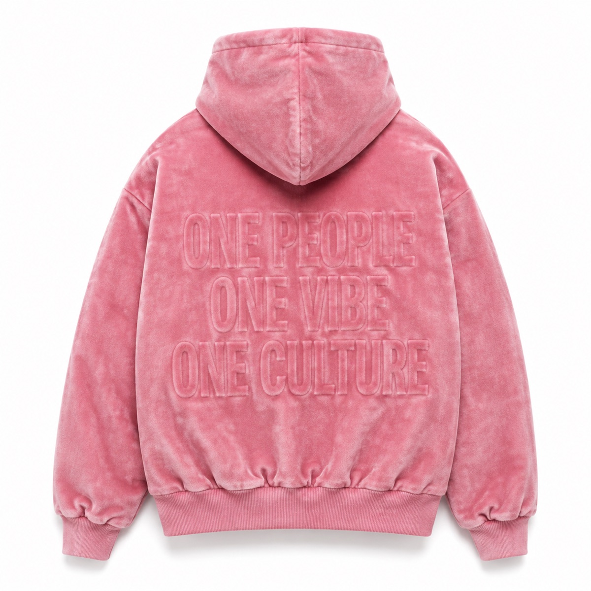 Velour Motto Hoodie — view 1