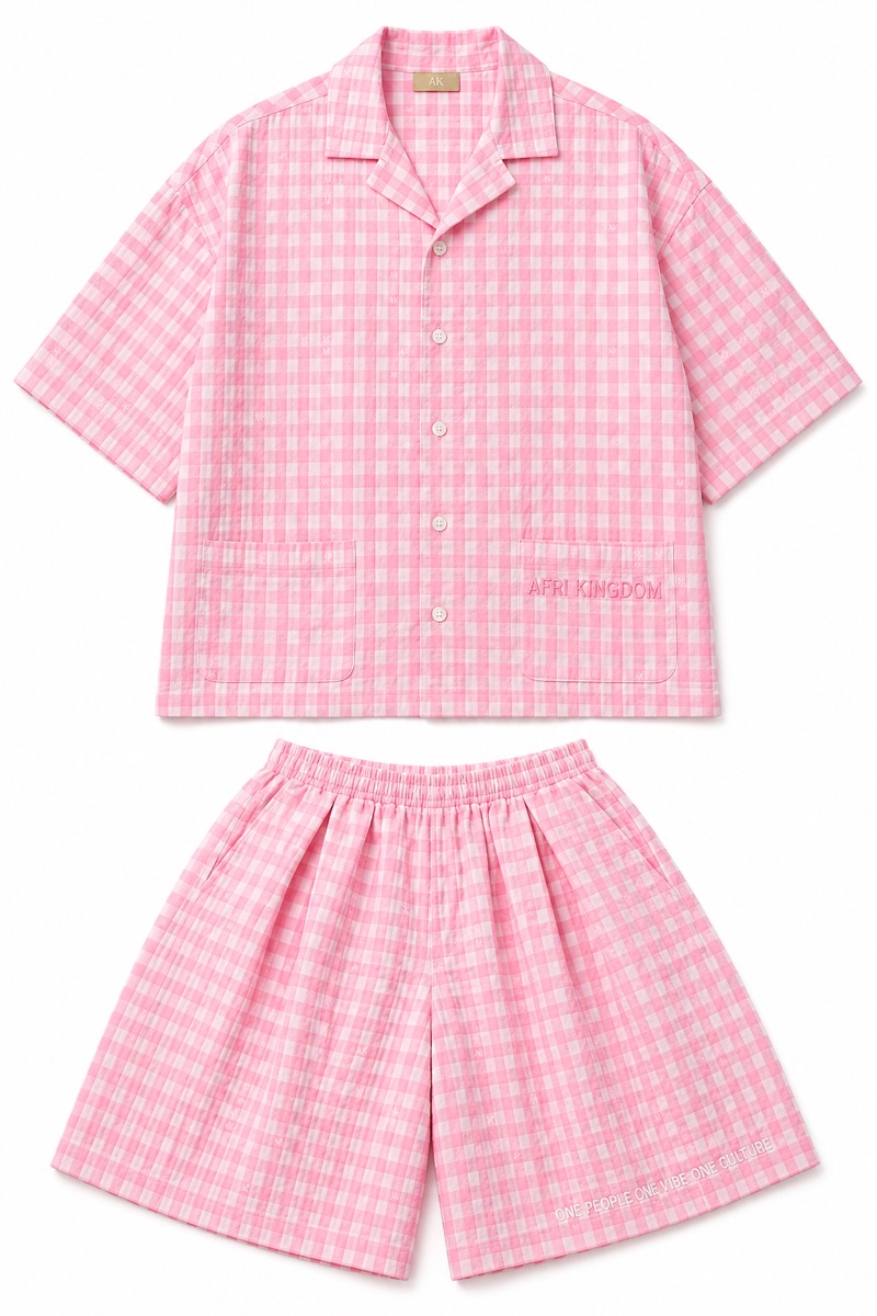 Pink Gingham Set — view 1