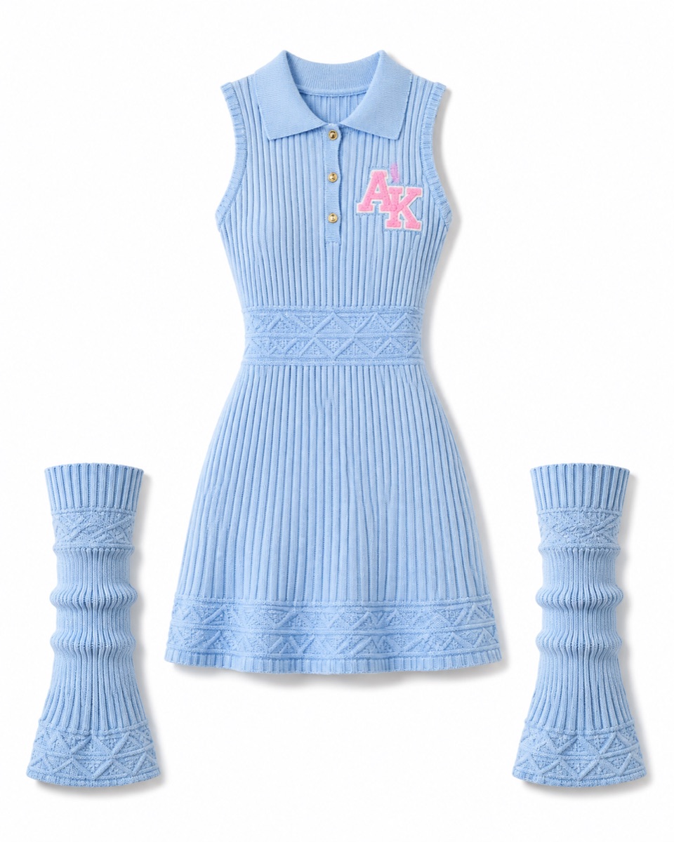 Knit Mini Dress + Leg Warmers — view 1