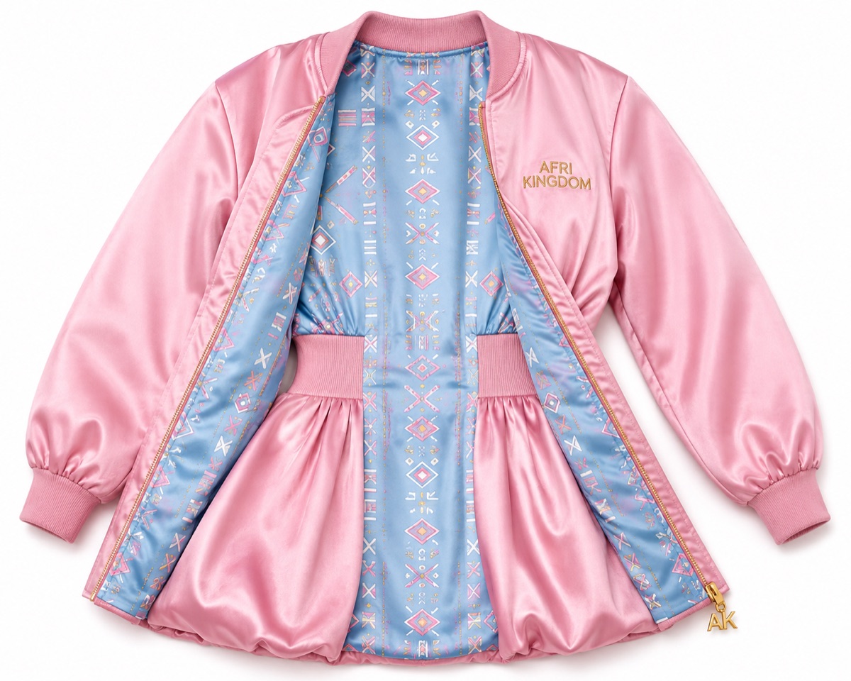 Satin Bomber Dress — view 1